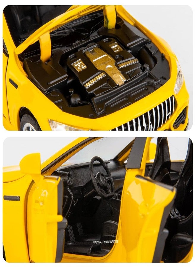 VARIYA ENTERPRISE Metal Pull Back Diecast Car 1:32 Mercedes Benz GTR Pull Back Toy Car Model with Sound Light Boys Gifts Toys for Kids (1:32 Mercedes GT63 - Black) - Image 5